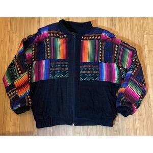 Vintage Rikeli Italian Styled Guatemalan Jacket One Size Fits All Colorful
